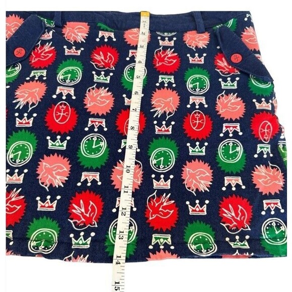 JC de Castelbajac Athletic Skort Colorful Soft Stretchy Loud Artsy Avant Garde S - Picture 12 of 15